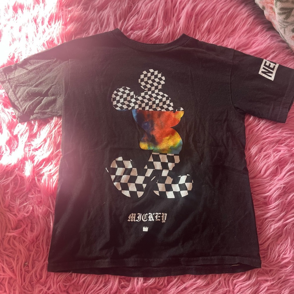 Neff Black Short Sleeve Tee with Graphic Design